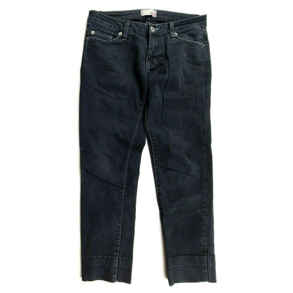 BDG Capri Jeans Womens Size 29 Straight Leg Low Rise Dark Wash Cropped Denim